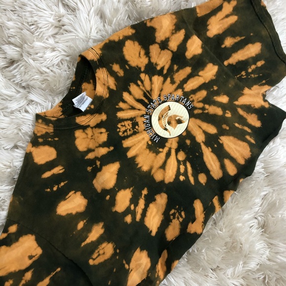 Michigan state Spartans cropped and dyed tee! - Picture 4 of 5